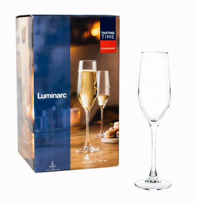 Luminarc P6818 набір келихів для шампанського Шампань 4шт 160 мл