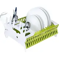 Органайзер-сушилка для посуды Chopper Think Flat Бело-зеленая SV227