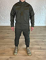 Форма военная китель со штанами рип-стоп Олива тактический костюм износостойкий китель + штаны Olive