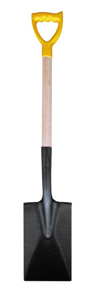 Лопата траншева MASTERTOOL з держаком і ручкою 180х290х495 мм 1200 мм молоткове фарбування 14-6270