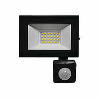 Прожектор LED с датчиком движения 20W 220V 1300lm 6500K IP65 122х97mm [4262380660106] LED-FL-20/65sensor