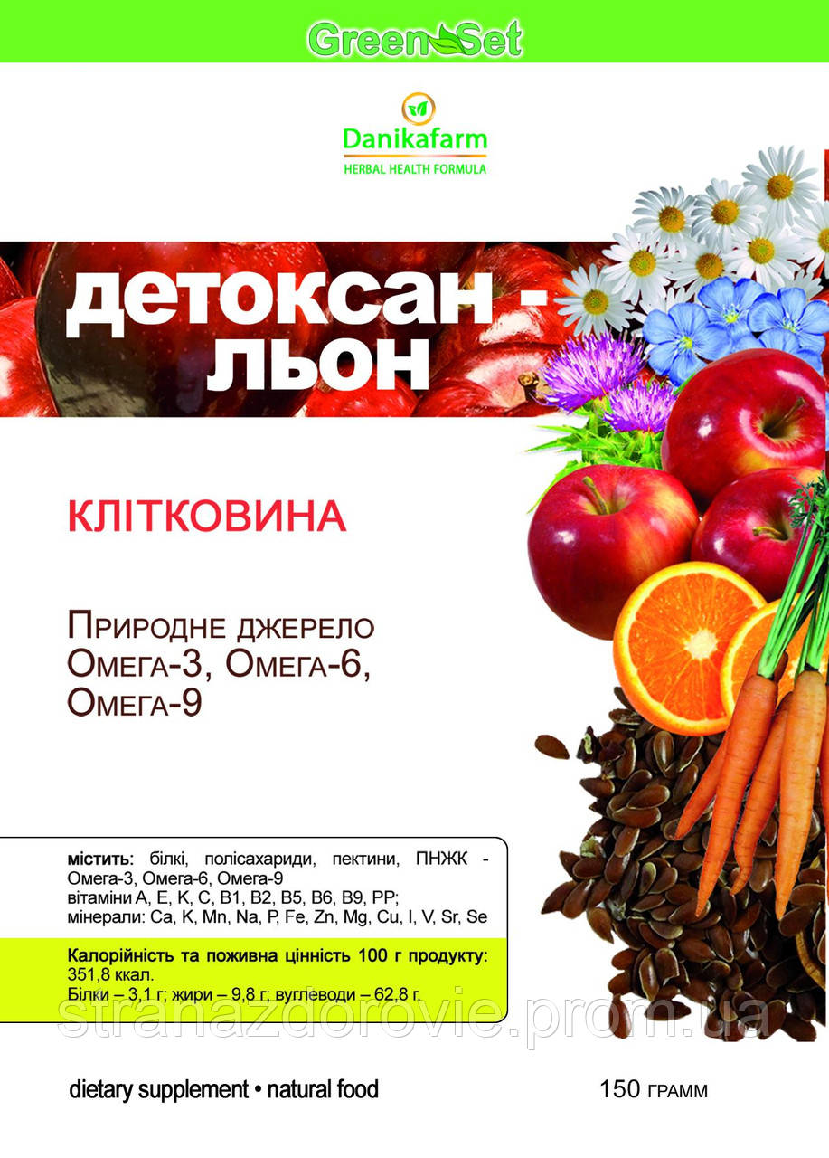 Клітковина-"Детоксан-Льон"-150г,
