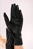 Жіночі рукавиці шкіряні (натуральні), утепленні  еко-хутром