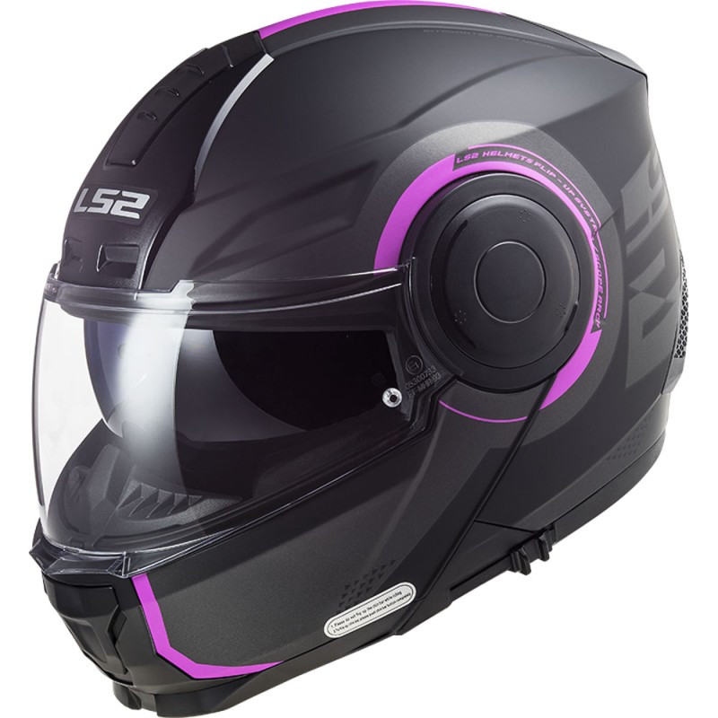 МОТОШОЛОМ МОДУЛЯР LS2 FF902 SCOPE ARCH КОЛІР MATT TITANIUM PINK