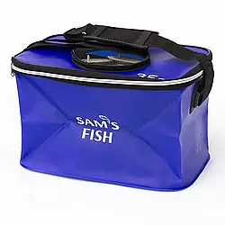 Сумка для риболовлі Sams Fish 17.5л 35x20x25см водонепроникна синя