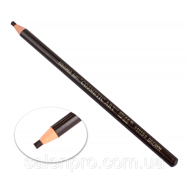 Олівець розмітковий для брів Cosmetic Art No03 самозаточуваний, темно-коричневий