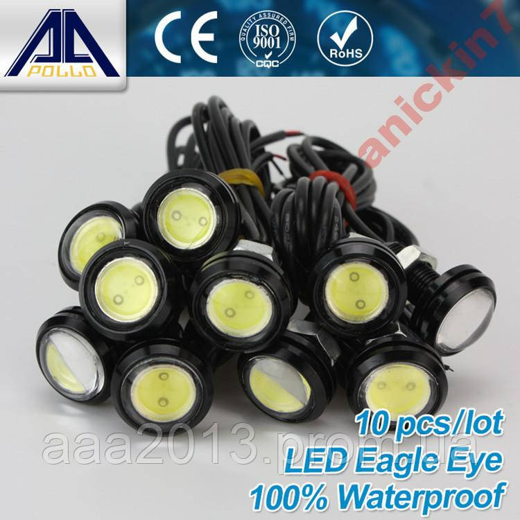 Денні ходові 18мм габаритні вогні LED лампочка, фото 1