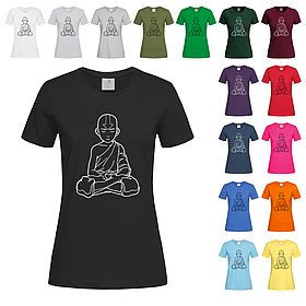 Чорна жіноча футболка Avatar Aang (11-22-3)