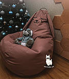 Крісло мішок груша Зайчик, пуфик Заєць Зайченя, фото 2