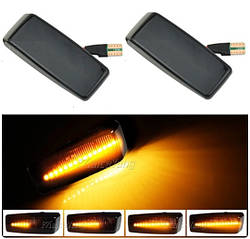 Поворотник W124 Mercedes 1984-1996 повороту Мерседес 124 (2шт динамічні чорні ЛЕД)