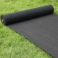 Чорне агроволокно (спанбонд) 50g/m2 1.6х100м TM "Агрокремінь" Україна. Для мульчування.