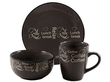 Набір посуду керамічний 3 предмети 19014-D1 ТМ INTEROS FG