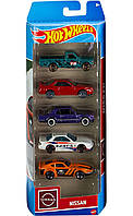 Hot Wheels: Nissan. Хот Вілс: Ніссан. Набір із 5-ти машинок. Datsun, Fairlady, Silvia, Skyline