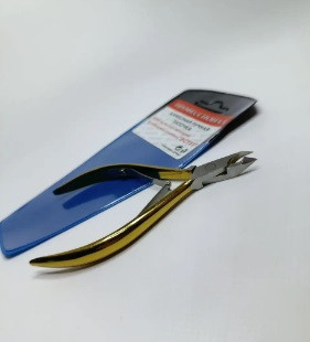 Кусачки для манікюру Естет алмазне ручне заточування (золоті ручки), фото 1