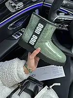 Зимние женские ботинки UGG Classic Mini Clear Green