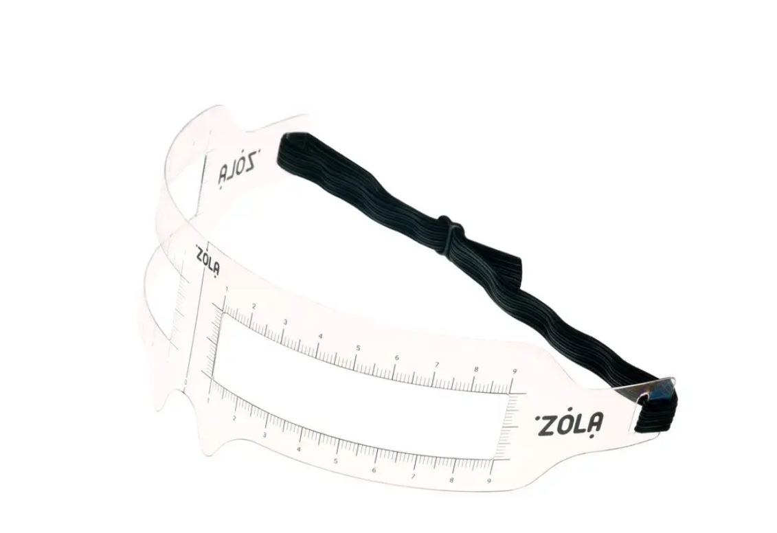 Линейка для бровей с разметкой, с резинкой Zola - фото 1 - id-p1843214571