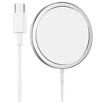 Беспроводное зарядное устройство Hoco CW30 Silver (for iPhone magsafe iPhone 1212 pro 16006 )