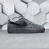 Зимние мужские кроссовки Nike Air Force Low Dark Grey Winter