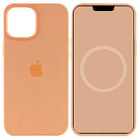 Чехол Silicone case (AAA) full with Magsafe and Animation для Apple iPhone 15 Pro Max (6.7"), Оранжевый /