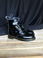 Женские стильные ботинки Dr. Martens Coralia Venice (черные) высокие повседневные ботинки 2312 Др Мартинс 39