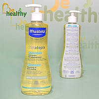 Детское масло для тела и для ванны для атопической кожи Мустела, Mustela Stelatopia Cleansing Oil, 500 мл