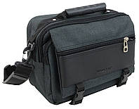 Велика Тканинна Чоловіча Барсетка Wallaby 2425 Сіра Денвер