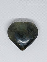 Лабрадор кабошон камень сердце без оправы 41*45*18 мм. натуральный лабрадор Индия