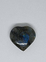 Лабрадор кабошон камень сердце без оправы 36*38*14 мм. натуральный лабрадор Индия