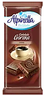 Чёрный шоколад с нежной горчинкой Alpinella Альпинелла 90г Польша