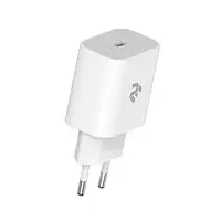 Адаптер питания для телефона 2E 2E-WC1USBC20W-W White (USB-C Wall Charger PD3.0 DC5V/3A, Max 20W )