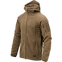 Флисовая кофта Helikon Patriot Mk2 Hybrid Fleece-Coyote,тактическая зимняя флиска микрофлис вафелька койот