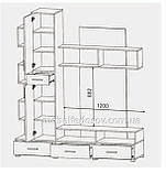 Стінка для вітальні Бриз (Еверест) 1800х430х2100мм, фото 3