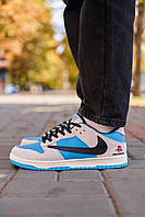 Кроссовки Nike SB Dunk Low x Travis Scott PlayStation Blue