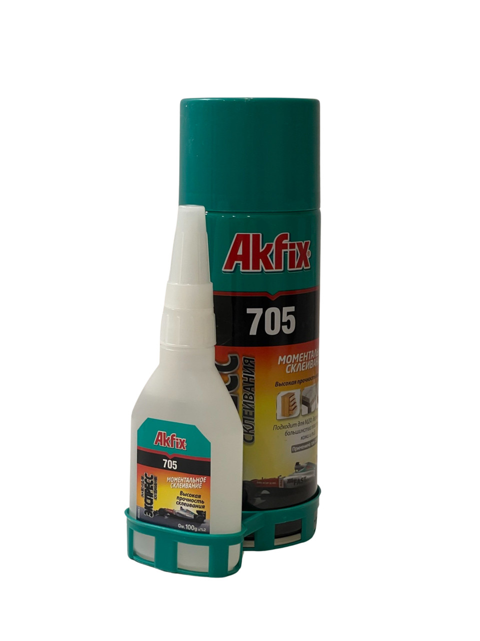 Универсальный клей-гель Akfix 705 Fast Adhesive с активатором 100 грамм - фото 1 - id-p96492244