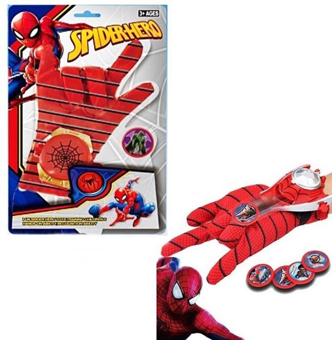 Супергерої "Спайдермен" рукавичка кулі диски 4шт, фото 1