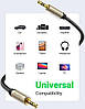 Кабель аудио Ugreen 3.5 mm to 3.5 mm Audio Cable Braided 1 м Gray (AV125), фото 7