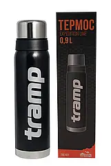 Термос Tramp Expedition Line 0.9 л чорний UTRC-027 (нерж, тримає до 24 години), термос питний для чаю та кави