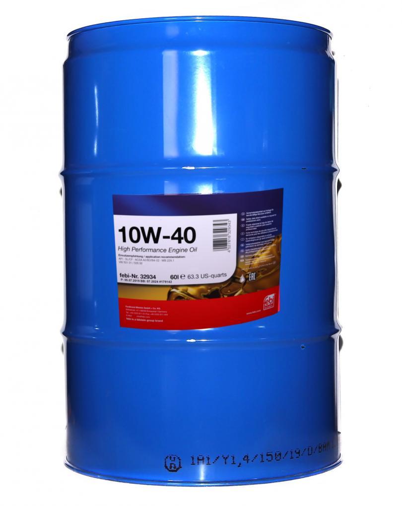 Олива 10W40 (60L) (VW 501 01/505 00/MB 229.1) FEBI BILSTEIN 32934 UA61, фото 1