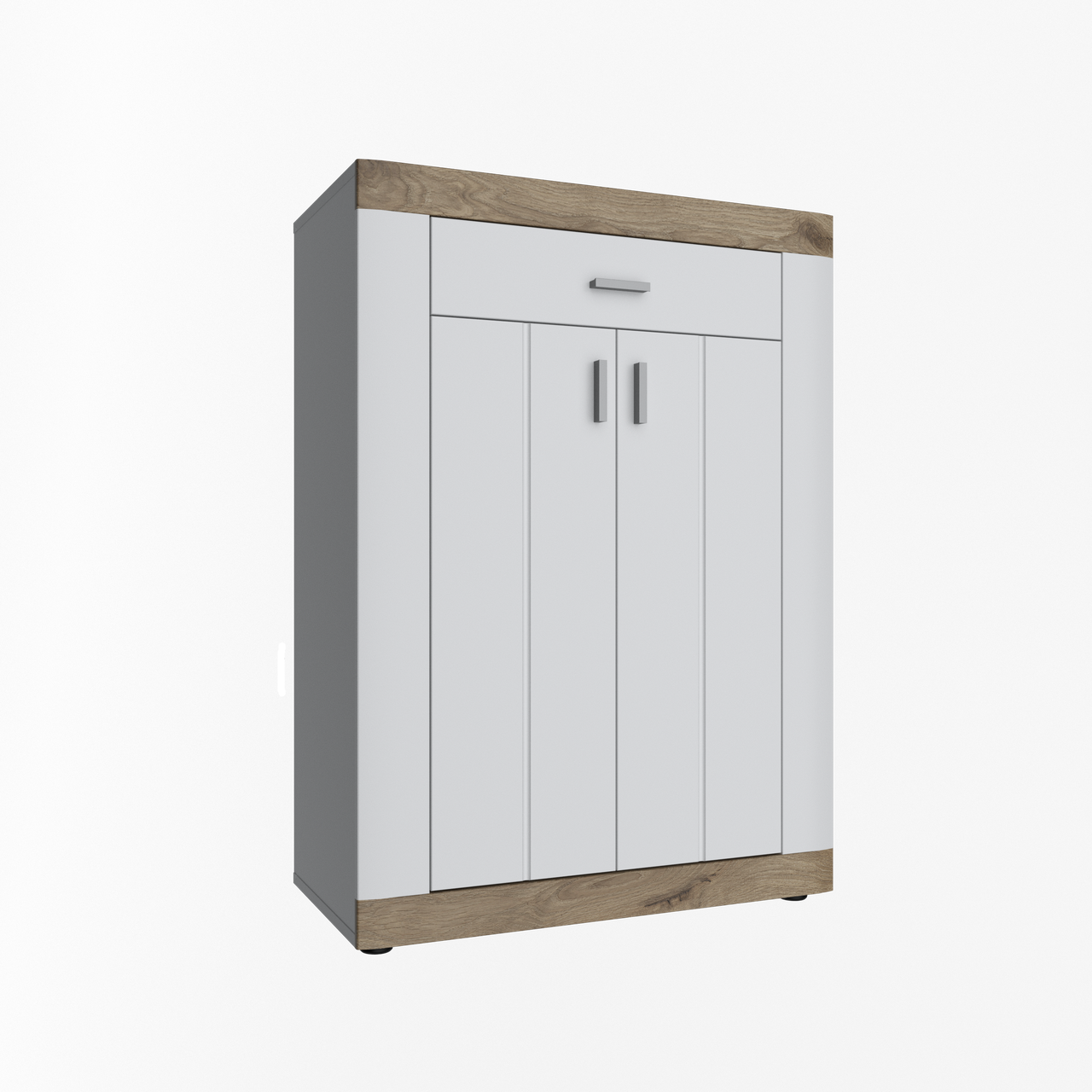 Комод 2Д1Ш Санторіні Білий / Дуб Вікінг Сокме, фото 1