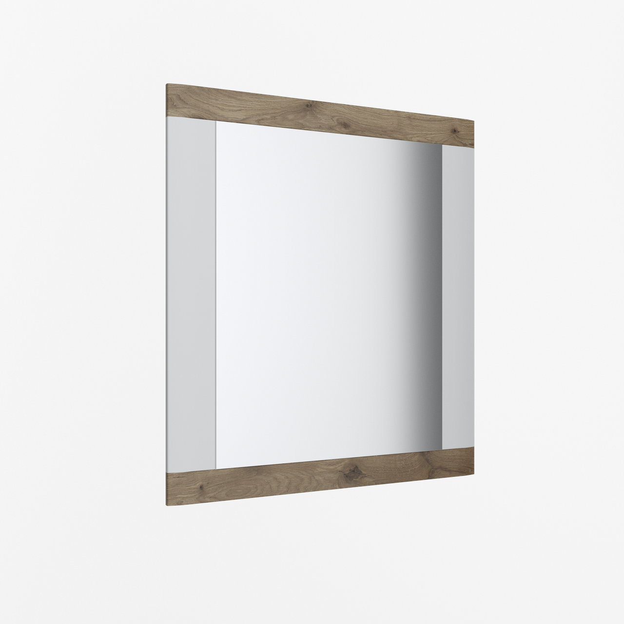 Дзеркало Настінне Санторіні Білий / Дуб Вікінг Сокме, фото 1
