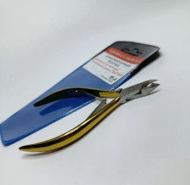 Кусачки для педикюру Естет ¦алмазне ручне заточування (золоті ручки), фото 1