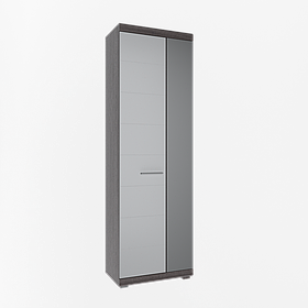 Шафа 2Д Флорес Сосна Сіра/ Білий глянець Сокме