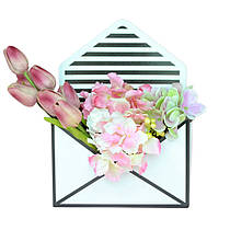 Конверти для квітів чорно-білі 5 шт