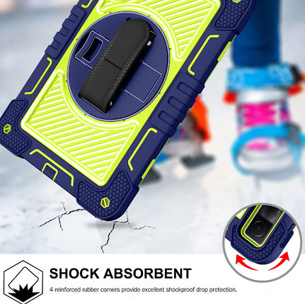 Чохол Carbon Armor Cover Tablet на Xiaomi Redmi Pad SE (11") / (синій + зелений), фото 3