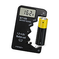 Тестер акумуляторів BT-168, тестер напруги акумуляторів, тестер батарейок, AA, AAA, 1.5V, 9V, 1.2V-4.8V/9V, фото 4