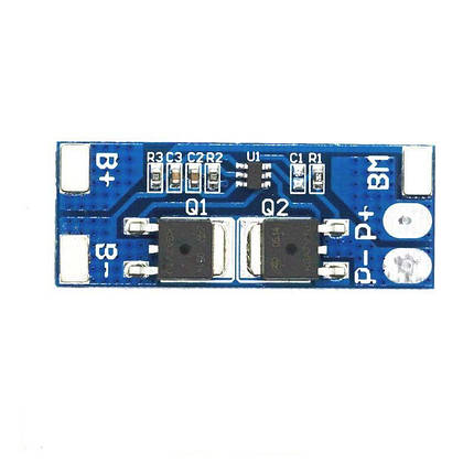 Контролер заряду/розряду Li, BMS 2S 7,4В, 10А, HX-2S-D01 модуль захисту, фото 1