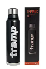 Термос Tramp Expedition Line 1.6 л чорний UTRC-029 (нерж, тримає до 24 години), термос питний для чаю та кави