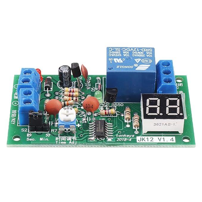 Реле затримки часу, JK12-A, 12В, 1-99 секунд/хвилин