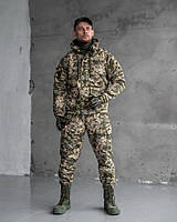 Тактический костюм на флисе Горка пиксель Костюм военный армейский куртка комбез
