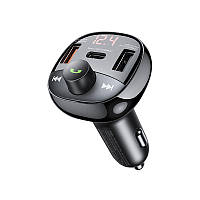 АЗУ/FM Модулятор Remax RCC-331 Lodi Series All-in-One с дисплеем (2USB 22.5W+2.4A/1Type-C PD 20W) black